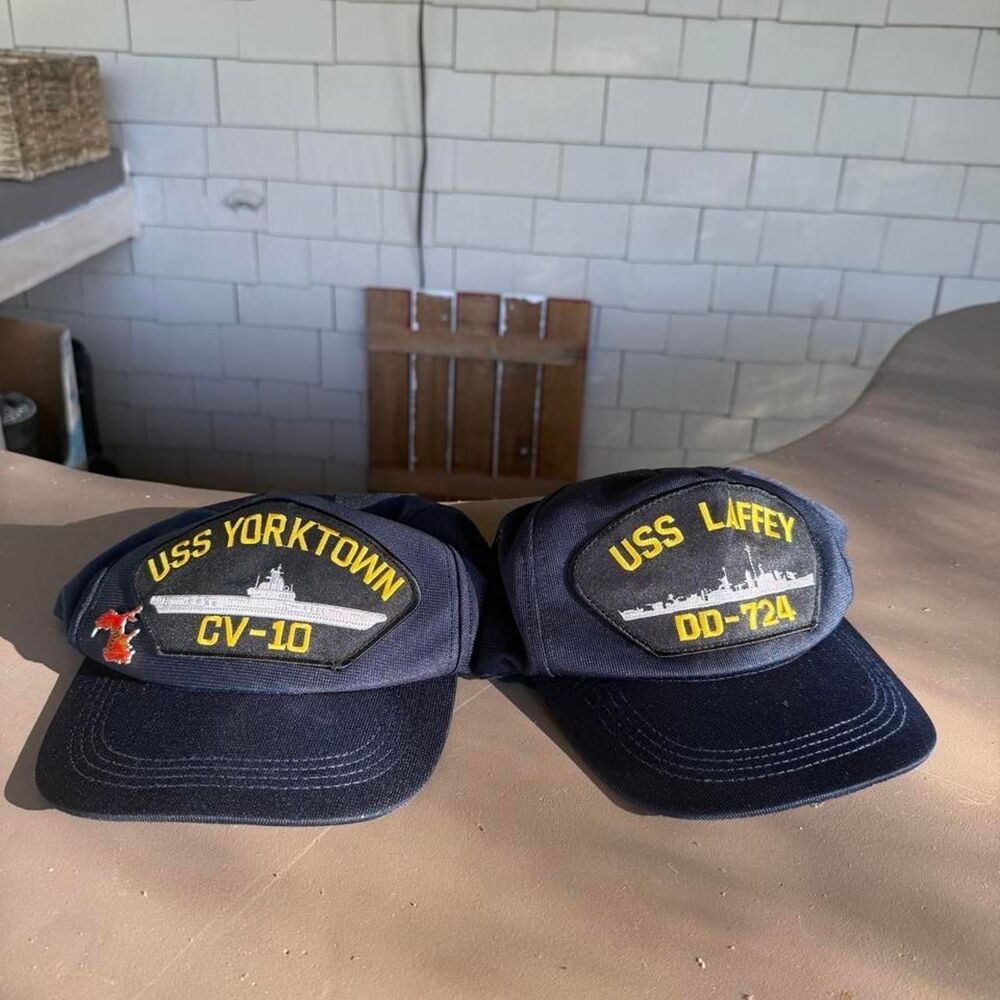 American-vintage Men's Navy and Black Hat